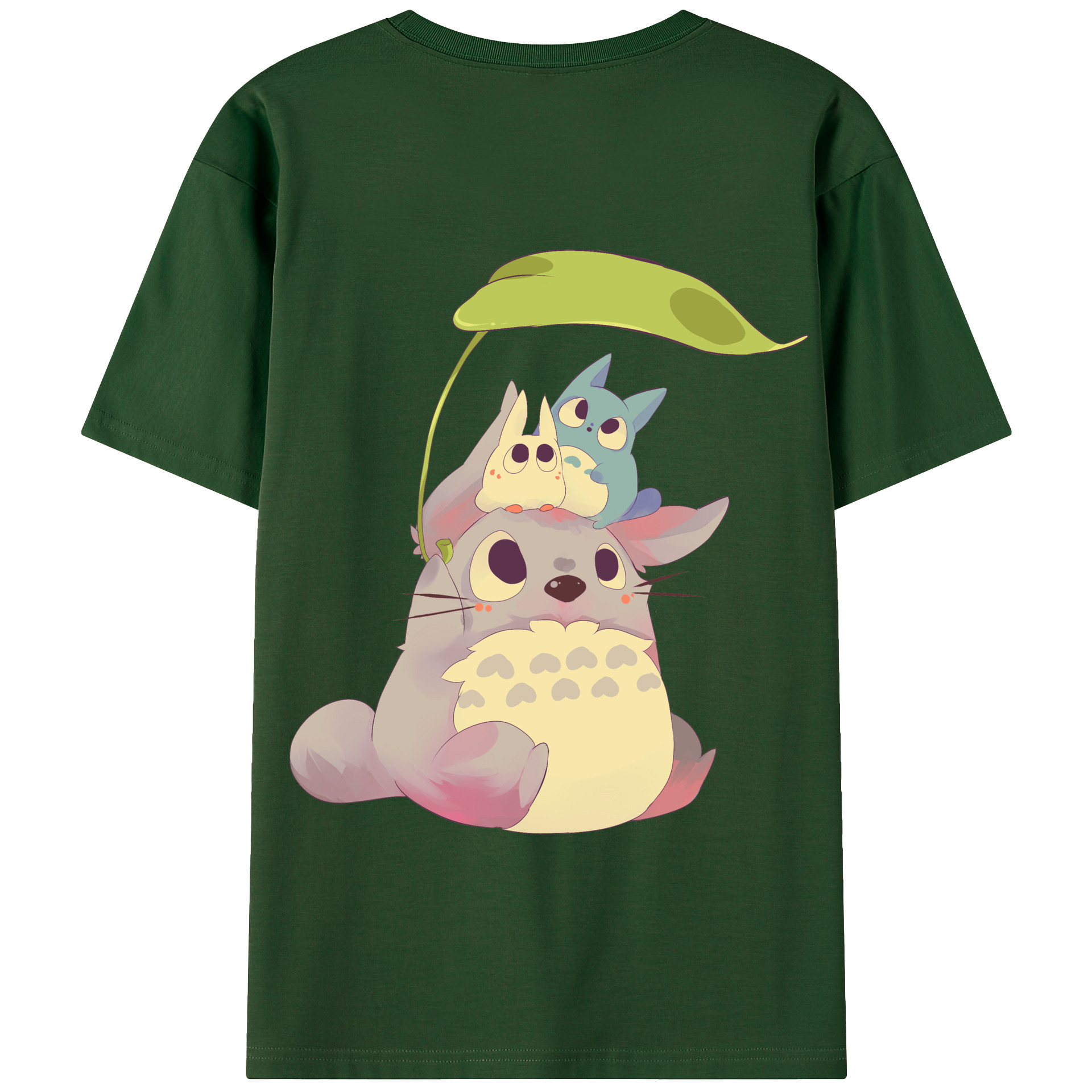 （画像用） となりのトトロ 草壁メイ 草壁サツキ My Neighbor Totoro Satsuki Kusakabe Mei Kusakabe 綿100％半袖Tシャツ（背面プリント）